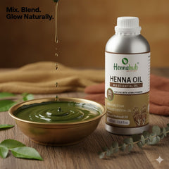 Pure Henna Mix Oil for Henna Artist | 1000ml Pack | For Extra Dark Stain