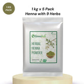Herbal Henna powder for hair with 9 Herbs | 5 kg Pack | Best Henna for hair