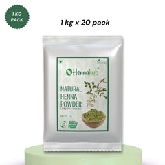 Natural Henna powder for hair | 20 kg Pack | Best Henna for Reseller and Henna Artist | 1 Kg X 20 Pack