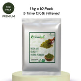 Body Art Quality Henna powder 5 Times filter premium | 10 kg Pack | Best for Henna Artist | 1 Kg X 10 Pack