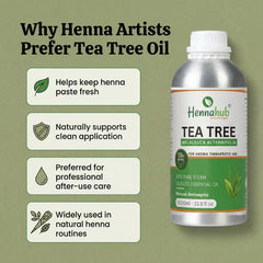 Pure Tea Tree Oil for Henna Artist | 1000ml Pack