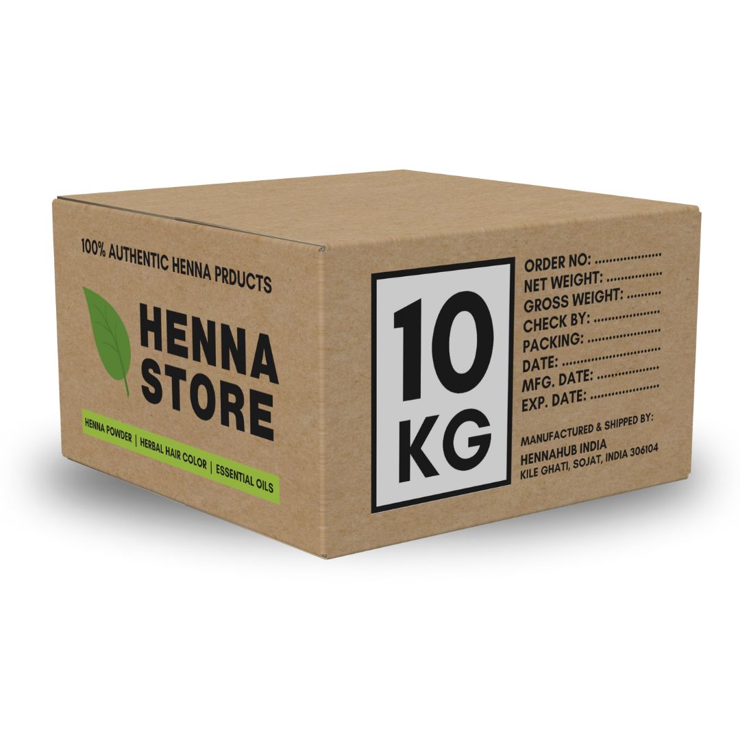 Natural Black Henna powder for hair | 10 kg Pack | Ammonia Free Henna powder (1 kg X 10 Pack )