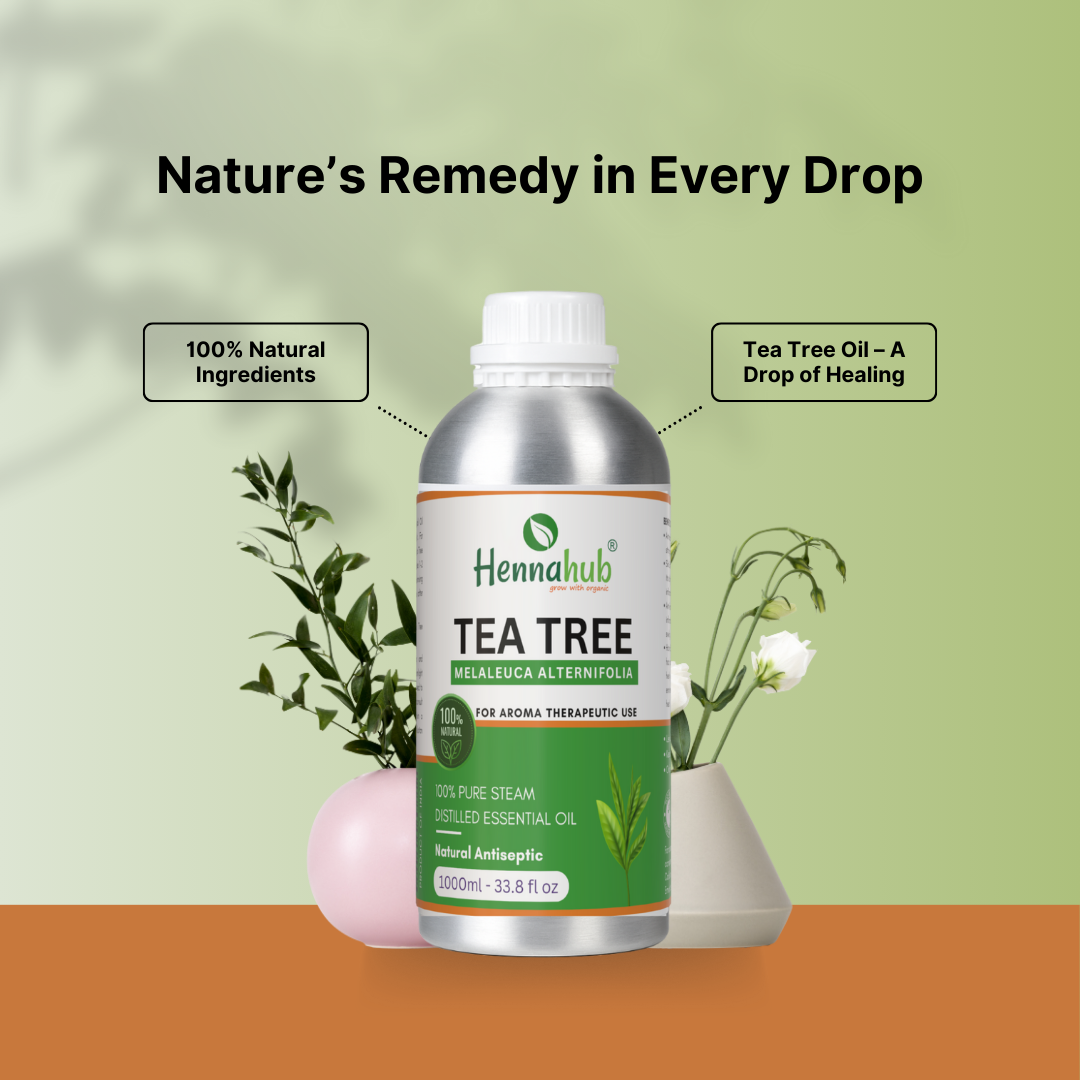 Pure Tea Tree Oil for Henna Artist | 1000ml Pack