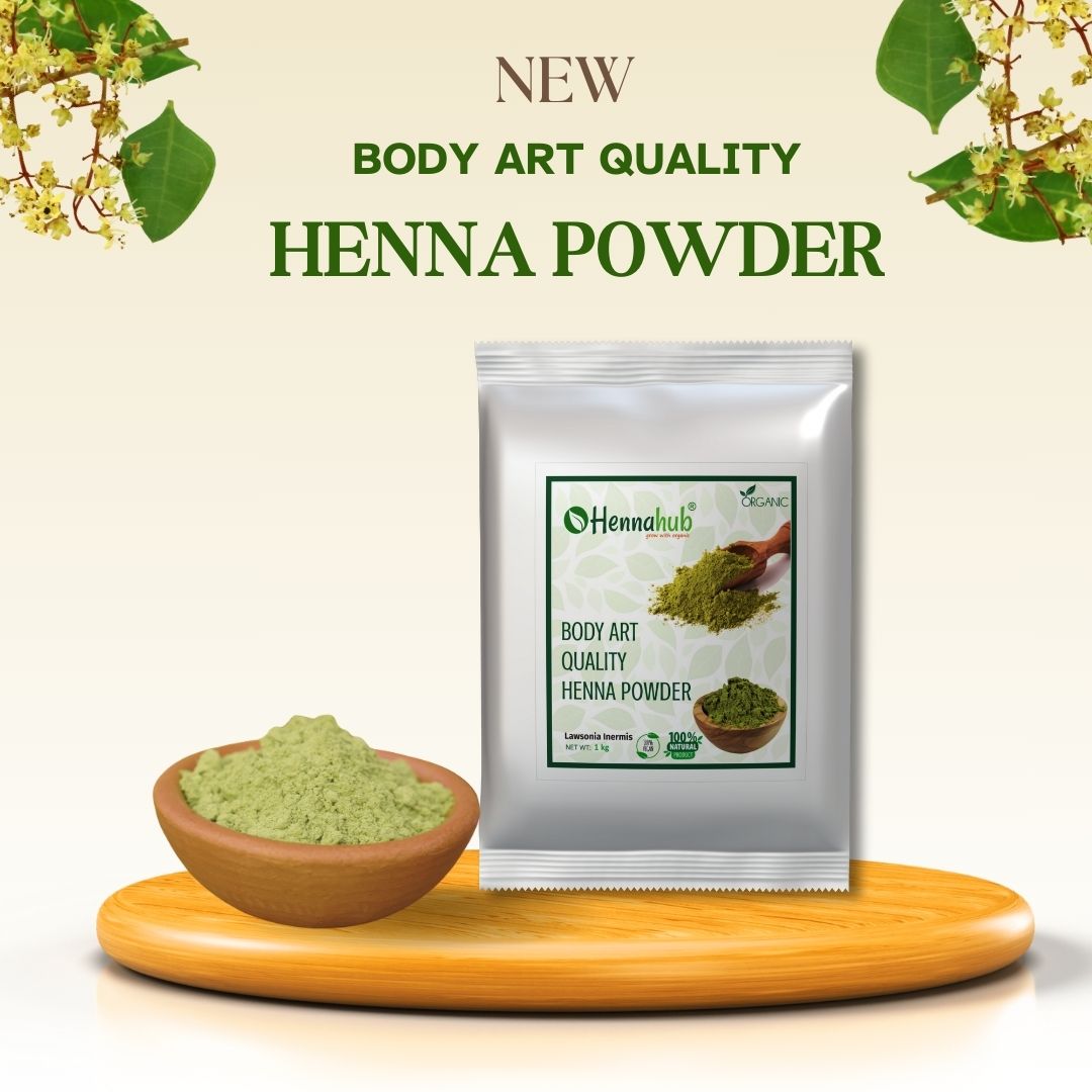 BAQ Henna powder Triple filter premium | 10 kg Pack | Best for Henna Artist | 1 Kg X 10 Pack