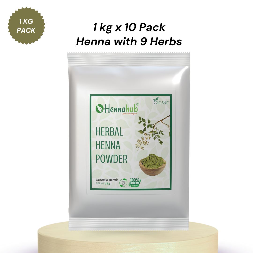 Herbal Henna powder for hair with 9 Herbs | 10 kg Pack | Best Henna for hair