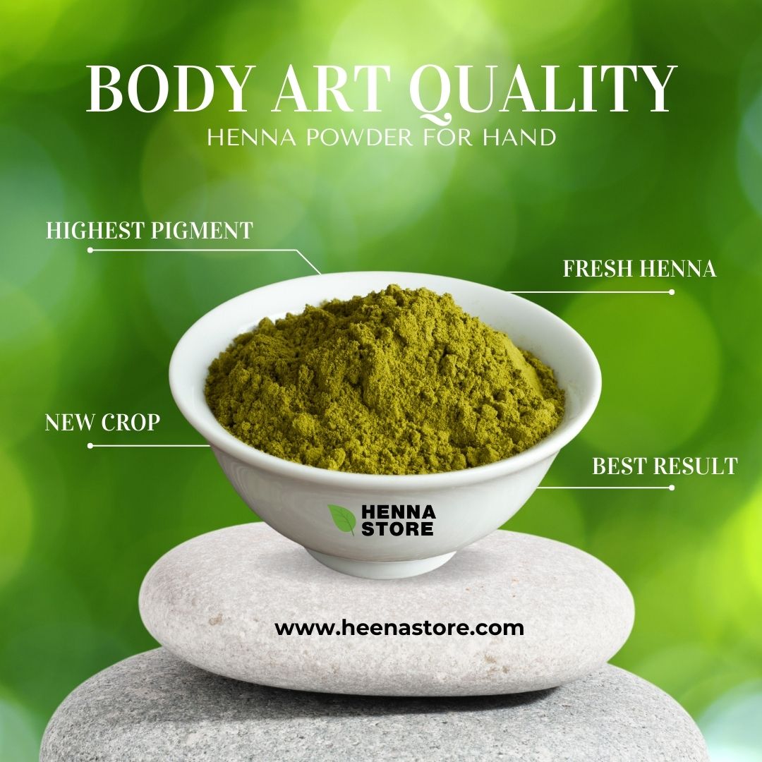 BAQ Henna powder Triple filter premium stingy Powder | 20 kg Pack | Best for Henna reseller | 1 Kg X 20 Pack