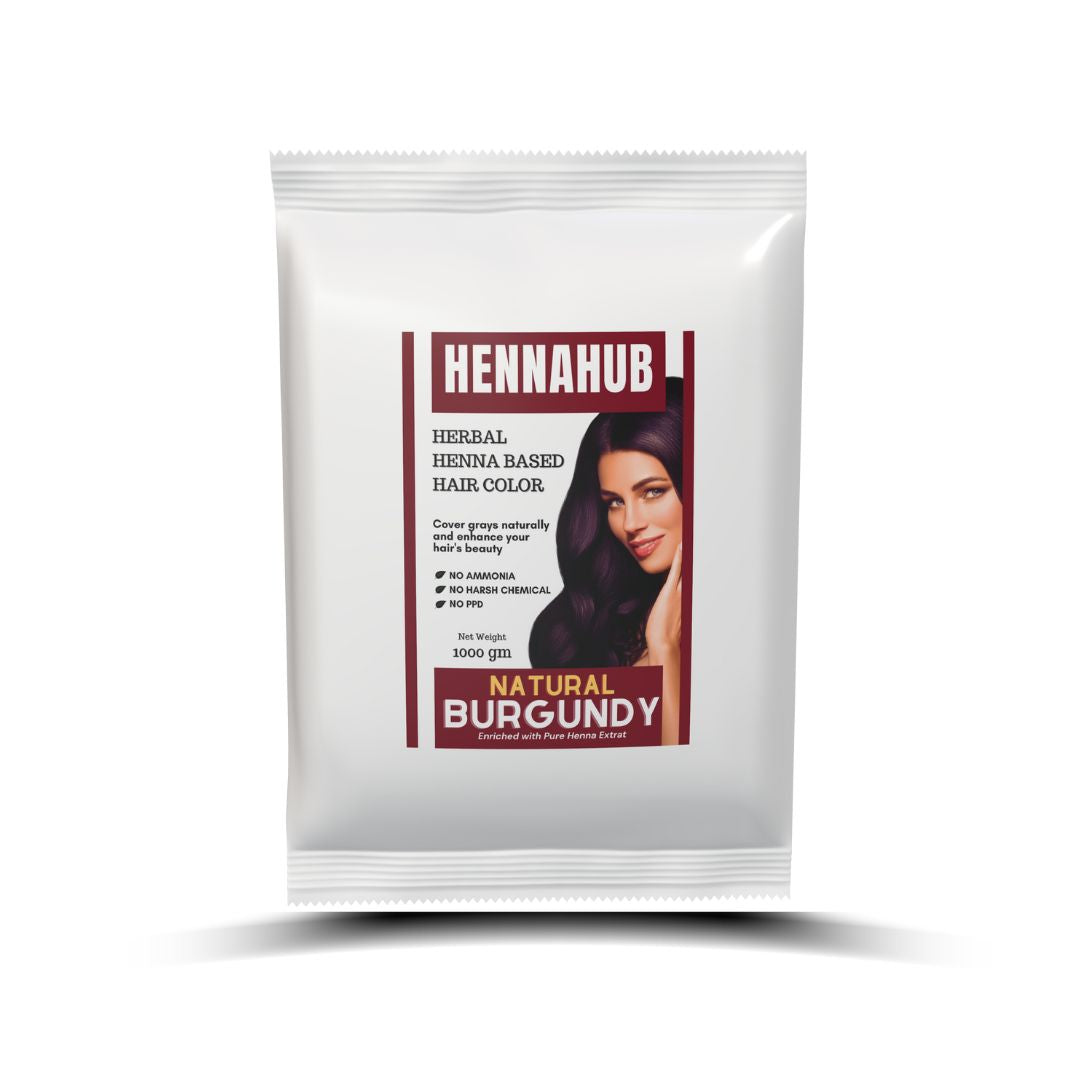 Natural Burgundy Henna powder for hair | 1 kg Pack | Ammonia Free Henna powder