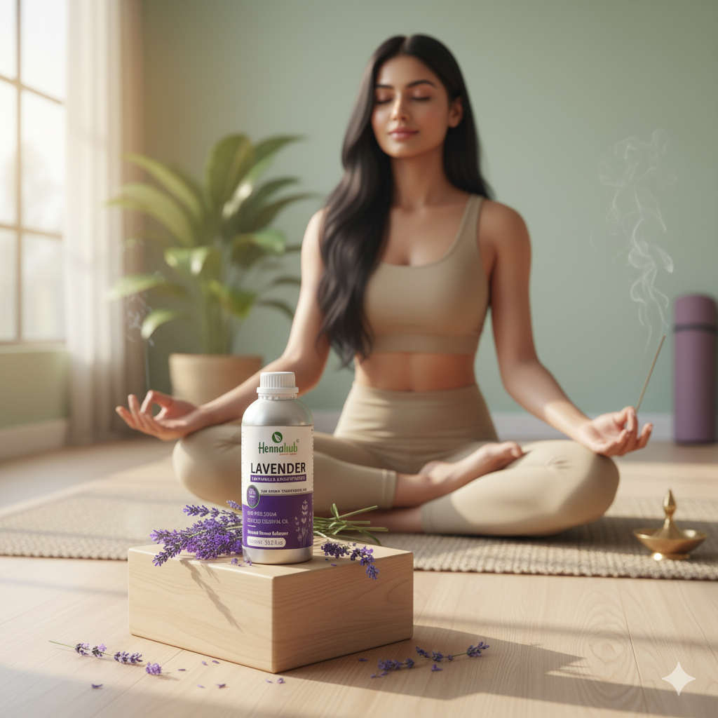 Pure Lavender Essential Oil 1000ml Pack, Purity 95% | For Henna Artist