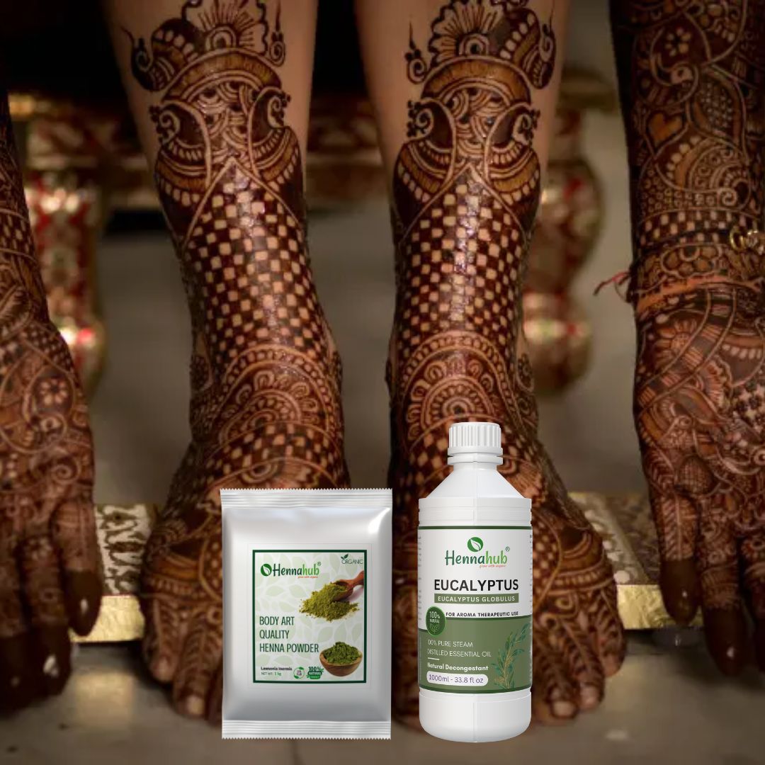 Pure Eucalyptus Oil for Henna Artist | 1000ml Pack